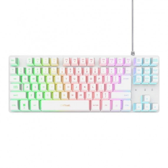 Teclado TRUST Gxt 833W Thado Tkl Gaming USB Rgb White
