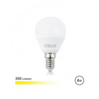 ELBAT Bombilla Led Luz Calida 6W G45 500 Lumenes,E14 EB0562