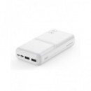 XO Bateria Externa Portatil 20000mAh 2X Usb y Tipo C Micro Usb XO-PR252 Blanca