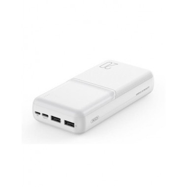 XO Bateria Externa Portatil 20000mAh 2X Usb y Tipo C Micro Usb XO-PR252 Blanca