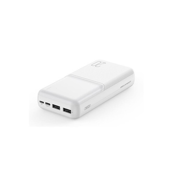 XO Bateria Externa Portatil 20000mAh 2X Usb y Tipo C Micro Usb XO-PR252 Blanca