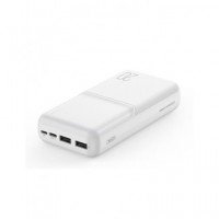 XO Bateria Externa Portatil 20000MAH 2X USB y Tipo C Micro USB XO-PR252 Blanca