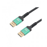 EUROCONNEX Cable Displayport M/m V1.4 8K 60HZ 18GBPS Cobre 30AWG 1.5MTRS Negro DP100-1.5