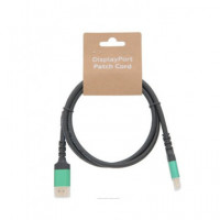 EUROCONNEX Cable Displayport M/m V1.4 8K 60HZ 18GBPS Cobre 30AWG 1.5MTRS Negro DP100-1.5
