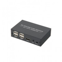 EUROCONNEX Hdmi/usb Kvm Switch Uhd 4K X 2K 2X1 con Mando