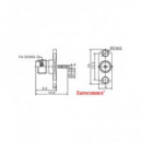 EUROCONNEX SMA Hembra Chasis Amarillo Dorado 3661