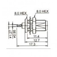 EUROCONNEX Sma Hembra Chasis Plata 3662