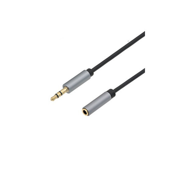 EUROCONNEX Cable Extensor Jack M/H 3.5mm 3Mtrs Negro AU101-3