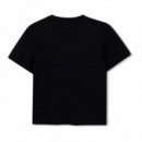 Camiseta de corte holgado con etiqueta con logo KIDS