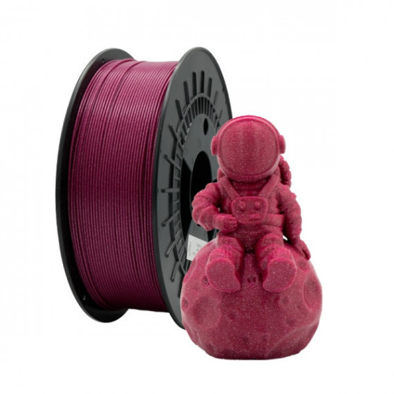Filamento 3D Pla Glitter Violeta 1.75MM 1 Kgr