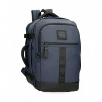 Mochila de Viaje Cabina Pepe Jeans Hoxton Polyester Azul Marino Gran Capacidad