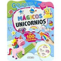 MAGICOS UNICORNIOS PEGA Y COLOREA