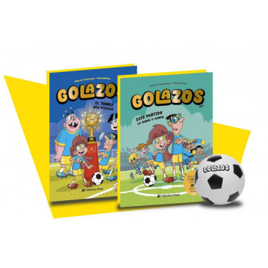 ESTUCHE GOLAZOS: 2 LIBROS + PELOTA