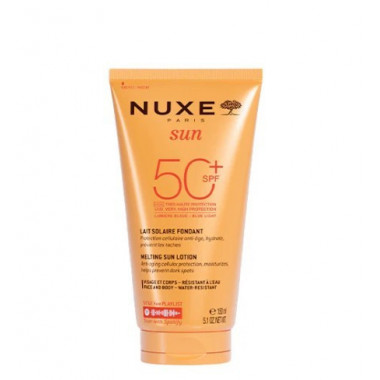 NUXE SUN LECHE SOLAR FUNDENTE ROSTRO Y CUERPO SPF 50+ 1 TUBO 150 ML