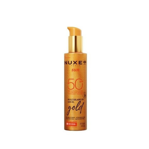 NUXE SUN ACEITE BRONCEADOR GOLD PARA ROSTRO Y CUERPO SPF 50 1 ENVASE 150 ML