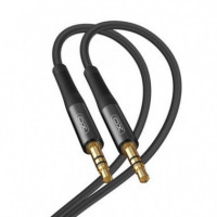 Cable de Audio Auxiliar Mini Jack 3.5mm XO NBR175A de 1 Metro con Conectores de Aluminio