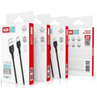 Cable USB a Tipo C XO NB200 de Carga Rápida 2.1A y Transmisión de Datos, 2 Metros, Blanco