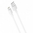 Cable de Silicona XO NB156 USB a Tipo C 2.4A 1 Metro Blanco