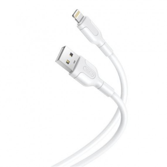 Cable XO NB212 de Silicona USB a Lightning | Carga Rápida 2.1A | 1 Metro | Blanco