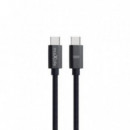 Cable Trenzado USB-C a USB-C Maxlife 100W, 2m, Negro