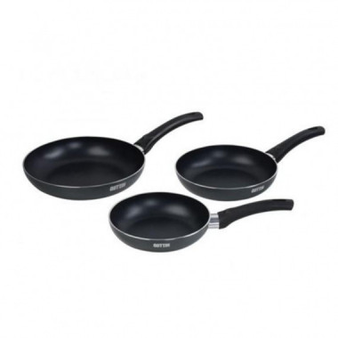 Juego de 3 Sartenes Quttin Basik de Aluminio Antiadherente para Inducci&oacute;n