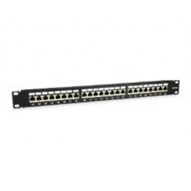 Panel de Conexiones Blindado EQUIP 24xRJ45 Cat.6A Negro (326625)