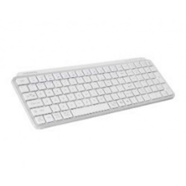 Teclado Mars Gaming Wileress Perfil Bajo, Blanco (MKSILENKEYSWES)