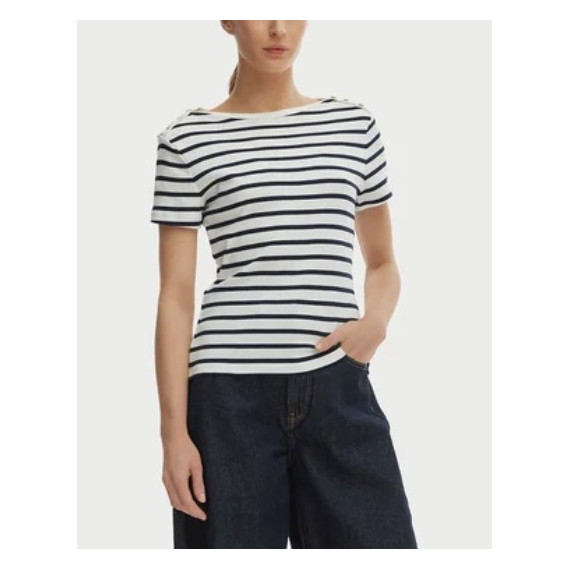 TOMMY HILFIGER - GOLD BUTTON SLIM SS TEE - 0FM - F|WW0WW49250/0FM