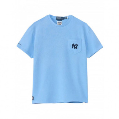 POLO RALPH LAUREN - KNIT-T-SHIRT - BLUE LAGOON - 710B14475001/BLUE LAGOON