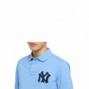 POLO RALPH LAUREN - KNIT-T-SHIRT - BLUE LAGOON - 710B14475001/BLUE LAGOON