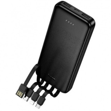 Hoco J163 Powerbank 10.000mAh con 4 tipos de Cable Incluidos
