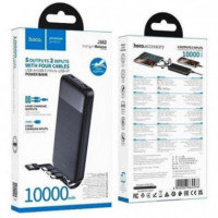 Hoco J163 Powerbank 10.000mAh con 4 tipos de Cable Incluidos
