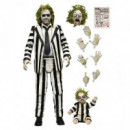 Figura Ultimate Beetlejuice con traje de rayas