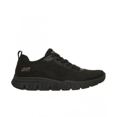 Tenis SKECHERS Mujer Negro Total