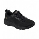 Tenis SKECHERS Mujer Negro Total