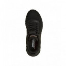 Tenis SKECHERS Mujer Negro Total