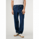 Pantalon Pepe Jeans relaxed taper carpenter blue PB