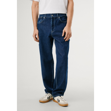 Pantalon Pepe Jeans relaxed taper carpenter blue PB