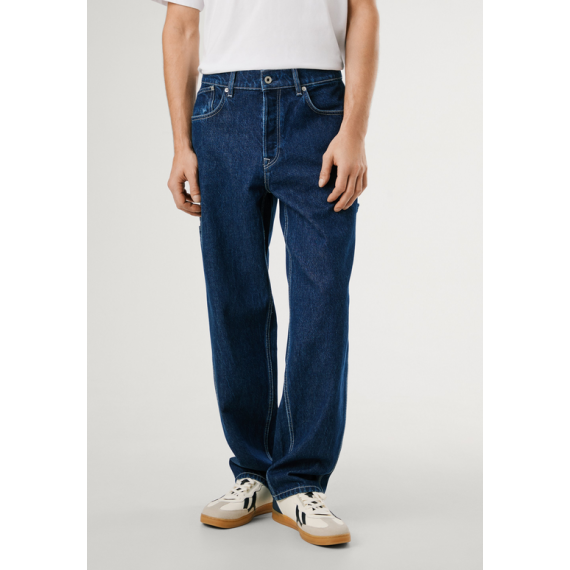 Pantalon Pepe Jeans relaxed taper carpenter blue PB
