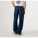 Pantalon Pepe Jeans relaxed taper carpenter blue PB