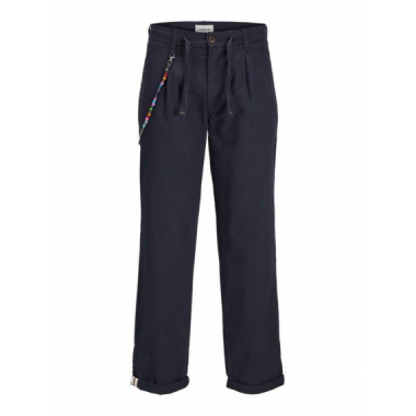 Pantal&oacute;n Jack&Jones chino plisado azul marino PB