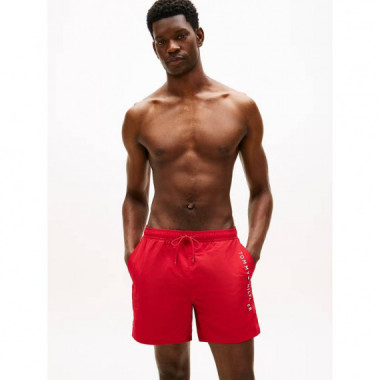 MEDIUM DRAWSTRING ZIP POCKET MEDIUM RED