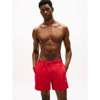 MEDIUM DRAWSTRING ZIP POCKET MEDIUM RED