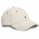 TH FLAG DENIM 6 PANEL CAP NATURAL WASH