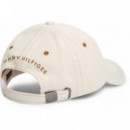 TH FLAG DENIM 6 PANEL CAP NATURAL WASH