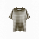 Camisetas Hombre Camiseta LOREAK MENDIAN Lm Stripe Khaki