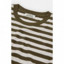Camisetas Hombre Camiseta LOREAK MENDIAN Lm Stripe Khaki
