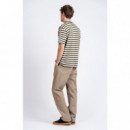 Camisetas Hombre Camiseta LOREAK MENDIAN Lm Stripe Khaki