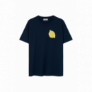 Camisetas Hombre Camiseta LOREAK MENDIAN Limón Navy
