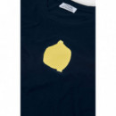 Camisetas Hombre Camiseta LOREAK MENDIAN Limón Navy